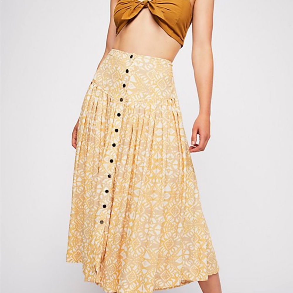 Free People Lover’s Dream Midi Skirt